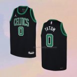 Kid's Boston Celtics Jayson Tatum NO 0 Statement Black Jersey