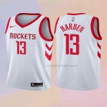 Kid's Houston Rockets James Harden NO 13 Association 2017-18 White Jersey