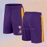 Los Angeles Lakers 75th Anniversary Purple Shorts