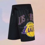 Los Angeles Lakers Big Logo Just Don Black Shorts