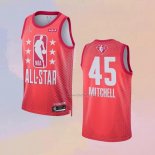 Men's All Star 2022 Utah Jazz Donovan Mitchell NO 45 Maroon Jersey