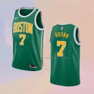 Men's Boston Celtics Jaylen Brown NO 7 Earned 2018-19 Green Jersey