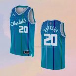 Men's Charlotte Hornets Gordon Hayward NO 20 City 2021-22 Blue Jersey