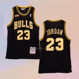 Men's Chicago Bulls Michael Jordan NO 23 Mitchell & Ness 1997-98 Black Jersey2
