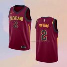 Men's Cleveland Cavaliers Kyrie Irving NO 2 Icon 2018 Red Jersey