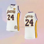 Men's Los Angeles Lakers Kobe Bryant NO 24 Hardwood Classics White Jersey