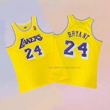 Men's Los Angeles Lakers Kobe Bryant NO 24 Yellow Jersey