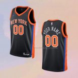Men's New York Knicks Customize City 2022-23 Black Jersey