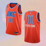 Men's Oklahoma City Thunder Customize Statement Orange Jersey