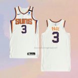 Men's Phoenix Suns Chris Paul NO 3 Association Authentic 2021 White Jersey