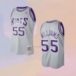Men's Sacramento Kings Jason Williams NO 55 Mitchell & Ness 2000-01 Gray Jersey