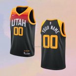 Men's Utah Jazz Customize City 2020-21 Black Jersey