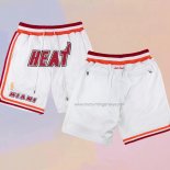 Miami Heat Just Don White Shorts