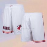 Miami Heat Mitchell & Ness White Shorts