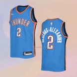 Kid's Oklahoma City Thunder Shai Gilgeous-Alexander NO 2 Icon 2021-22 Blue Jersey