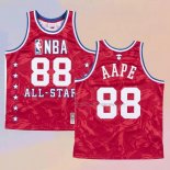 Men's All Star 1988 AAPE x Mitchell & Ness Red Jersey
