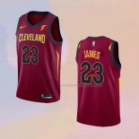 Men's Cleveland Cavaliers LeBron James NO 23 Throwback Red Jersey2