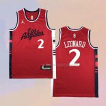 Men's Los Angeles Clippers Kawhi Leonard NO 2 Statement 2024-25 Red Jersey