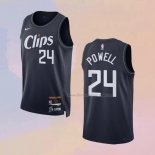 Men's Los Angeles Clippers Norman Powell NO 24 City 2023-24 Blue Jersey