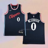 Men's Los Angeles Clippers Russell Westbrook NO 0 Icon 2024-25 Blue Jersey