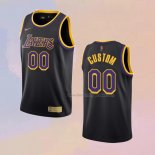 Men's Los Angeles Lakers Customize Earned 2020-21 Black Jersey