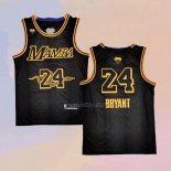Men's Los Angeles Lakers Kobe Bryant NO 24 Black Mamba Black Jersey