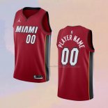 Men's Miami Heat Customize Statement Red Jersey