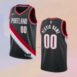 Men's Portland Trail Blazers Customize Icon 2020-21 Black Jersey
