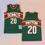Men's Seattle Supersonics Gary Payton NO 20 Mitchell & Ness 1995-96 Green Jersey
