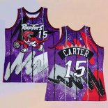Men's Toronto Raptors Vince Carter NO 15 Mitchell & Ness 1998-99 Purple Jersey