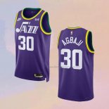 Men's Utah Jazz Ochai Agbaji NO 30 Classic 2023-24 Purple Jersey