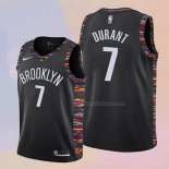 Kid's Brooklyn Nets Kevin Durant NO 7 City 2019-20 Black Jersey