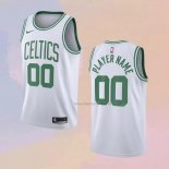 Men's Boston Celtics Customize Association 2020-21 White Jersey