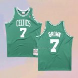 Men's Boston Celtics Dee Brown NO 7 Hardwood Classics Throwback Green Jersey