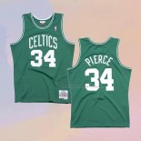 Men's Boston Celtics Paul Pierce NO 34 Hardwood Classics Throwback Green Jersey