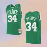 Men's Boston Celtics Paul Pierce NO 34 Hardwood Classics Throwback Green Jersey2