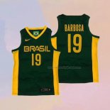 Men's Brazil Leandro Barbosa NO 19 2019 FIBA Baketball World Cup Green Jersey