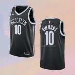 Men's Brooklyn Nets Ben Simmons NO 10 Icon 2021-22 Black Jersey