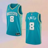 Men's Charlotte Hornets Nick Smith JR. NO 8 City 2023-24 Green Jersey