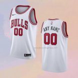 Men's Chicago Bulls Customize Association White Jersey