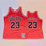 Men's Chicago Bulls Michael Jordan NO 23 Throwback Red Jersey2