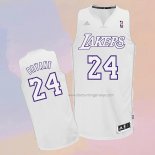 Men's Los Angeles Lakers Kobe Bryant NO 24 Christmas Day White Jersey