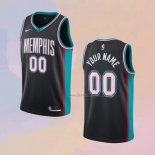 Men's Memphis Grizzlies Customize Hardwood Classics 2020-21 Black Jersey