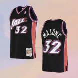 Men's Utah Jazz Karl Malone NO 32 Mitchell & Ness 1998-99 Black Jersey