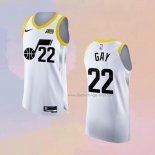 Men's Utah Jazz Rudy Gay NO 22 Association Authentic 2022-23 White Jersey