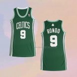 Women's Boston Celtics Rajon Rondo NO 9 Icon Green Jersey