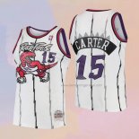 Kid's Toronto Raptors Vince Carter NO 15 Mitchell & Ness 1998-99 White Jersey