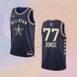 Men's All Star 2024 Dallas Mavericks Luka Doncic NO 77 Blue Jersey