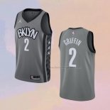 Men's Brooklyn Nets Blake Griffin NO 2 Statement 2021 Gray Jersey