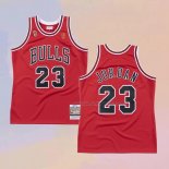 Men's Chicago Bulls Michael Jordan NO 23 Mitchell & Ness 1996-97 Red Jersey
